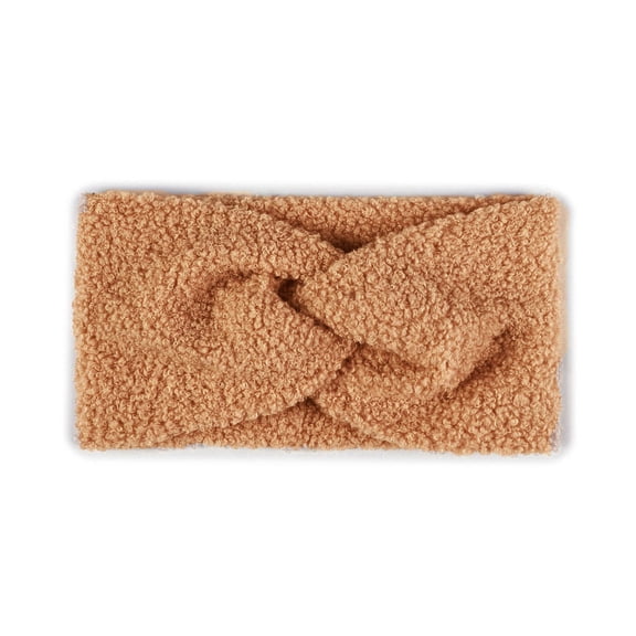 NWOKYZGH Fuzzy Winter Headbands for Girls, Plain Ear Warmer Headband for Kids, Wide Furry Head Warmers for Women, Cold Weather Thick Stretch Elastic Knot Hair Accessories