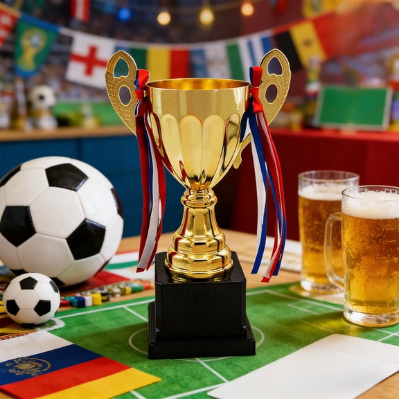 NWOKYZGH Gold Trophy Award, Large Trophy Cup for Awards, Sports, Competitions, Tournaments, & Parties, for Champion Winners & League Achievements