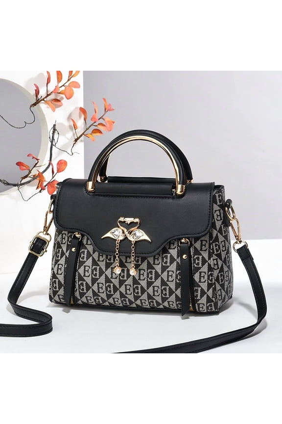 Handbags for Women with Multiple Internal Pockets in Pretty Color Combination, Women's Satchel Handbag