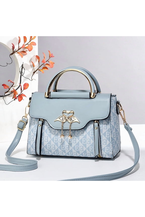 Handbags for Women with Multiple Internal Pockets in Pretty Color Combination, Women's Satchel Handbag