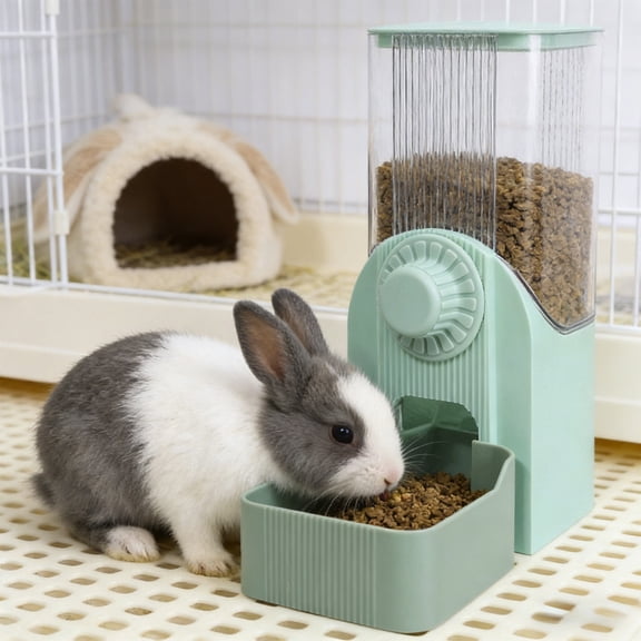 NWOKYZGH Hanging Automatic Pet Food Water Dispenser, Auto Gravity Pet Feeder and Waterer Set, Cage Food Bowl Feeding Station for Puppy and Kitten Chinchilla Hedgehog Ferret