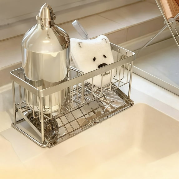 NWOKYZGH Kitchen Sink Organizer Sponge Stand Rack Compact and Stylish ...