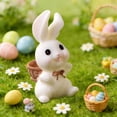 thumbnail image 1 of NWOKYZGH Mini Resin Bunny Figurines, Miniatures for Egg Stuffers, Fairy Garden Accessories, Terrarium Crafts, Cake Toppers, Desk & Car Decorations, Spring Ornaments and Gift Playset, 1 of 6