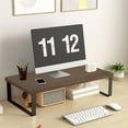 thumbnail image 1 of NWOKYZGH Monitor Riser Desktop Computer Stand Riser office Desk Storage Shelf Raised Shelf, 1 of 6