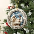 thumbnail image 1 of NWOKYZGH Nativity Ornament, Acrylic Hanging Art for Christians, Christmas Tree, Holiday Decor, Religious Keepsake, Jesus Gift Idea, Ornament, 1 of 5