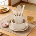 thumbnail image 1 of NWOKYZGH Plastic Dinnerware Set, 6Pcs Dishes Plates and Bowls Set, Reusable Dinnerware Set Kitchen Cups Plates and Bowls Set, 1 of 6