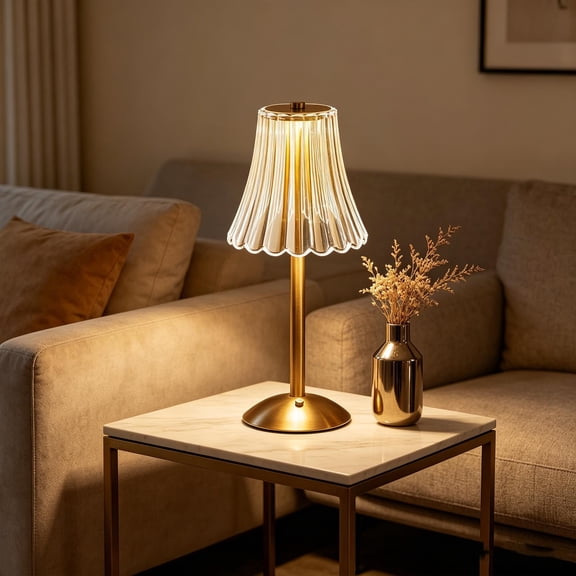 NWOKYZGH Rechargeable Table Lamps, Battery Powered Lamps-Cordless Desk Lamp for Restaurant Dinner Bathroom Kitchen Countertop Tabletop Ambient Lighting Wireless Lamps