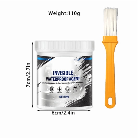 NWOKYZGH Transparent Waterproof Coating, Super Strong Waterproof Anti-Leakage Agent, Waterproof Insulating Sealant, Invisible Waterproof Agent Roofs, Walls, Bathroom, Kitchen Indoor