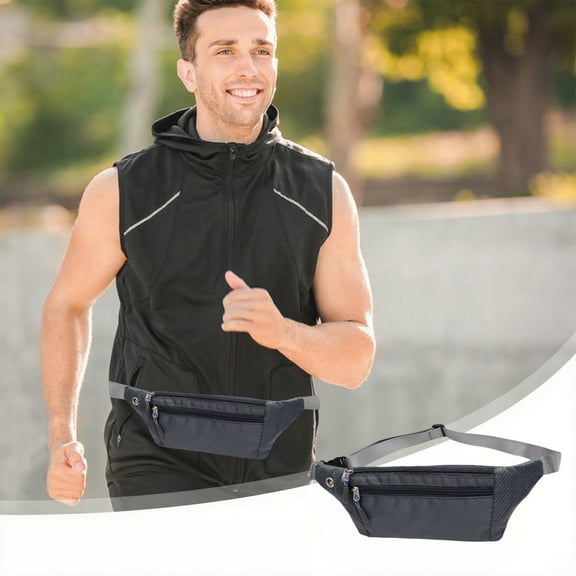 NWOKYZGH Waterproof Crossbody Waist Pack, Belt Bag for Travel Walking Running Hiking Cycling