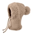 thumbnail image 1 of NWOKYZGH Women Winter One Piece Beanie Hat Slouchy Flannel Balaclavas Face Mask Neck Scarf Set Earmuff Ski Snow Knit Hats, 1 of 6