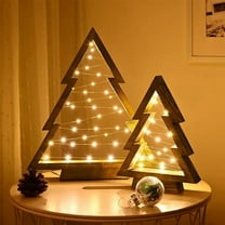 NWOKYZGH Wooden Christmas Tree Decoration Ornaments Christmas Desktop Decoration Night Light