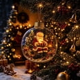 thumbnail image 1 of NWQKYZGH 1Pc Glowing Ornaments, Clear Light-Up Festival Ball Ornaments, Small Hanging Ornament with LED Light for Tree Mantel, Holiday Home Decoration & Gift, 1 of 7