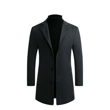 Faux Wool Peacoat - Walmart.com