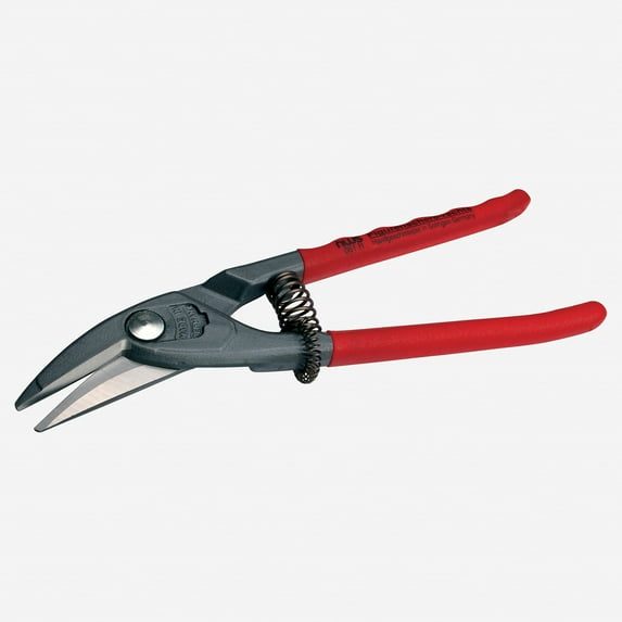 NWS 10" Shape Cutting Punch Tin Snips - Atramentized - Plastic Grip - Left Handed