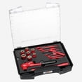 thumbnail image 1 of NWS Insulated 1000V Ratchet/Socket/Wrench Set, 1/2" Drive, 17 Pieces, 1 of 1