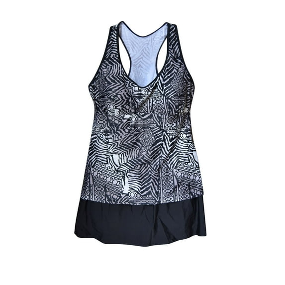 NWSC NW Swim Connection Women's Plus Size Two Piece Tankini and Swimskirt Set 18-24W