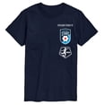 thumbnail image 1 of NWSL - Chicago Stars Stacked Logos - Adult Short Sleeve Tee, 1 of 2