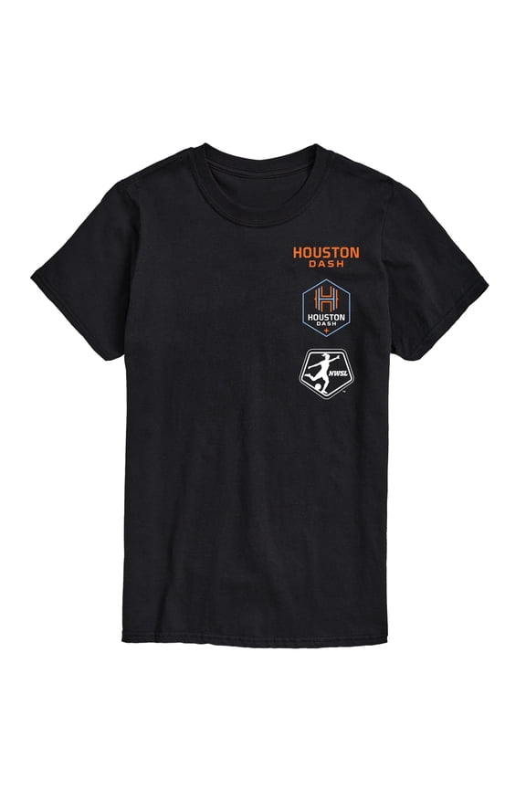 - Houston Dash Stacked Logos Short Sleeve Graphic T-Shirt