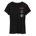thumbnail image 1 of NWSL - Houston Dash Stacked Logos - Ladies Short Sleeve Classic Fit Tee, 1 of 2