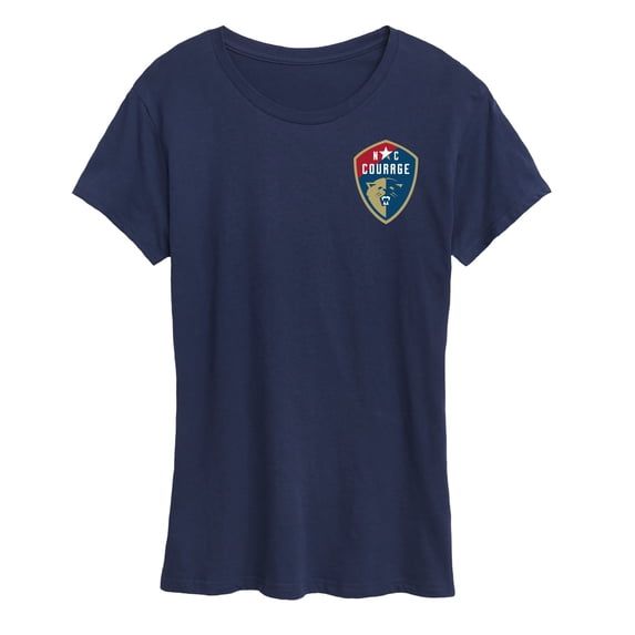 NWSL - NC Courage Logo - Ladies Short Sleeve Classic Fit Tee