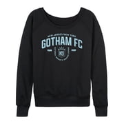 NWSL - NJ NY Gotham FC Indsutrial - Womens French Terry Long Sleeve T-shirt