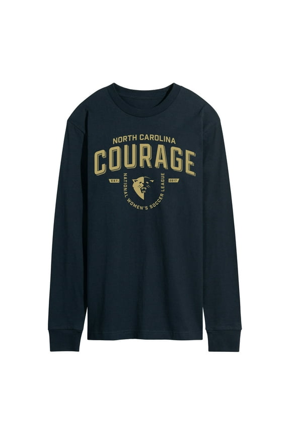 NWSL - North Carolina Courage Indsutrial - Men's Long Sleeve Graphic T-Shirt