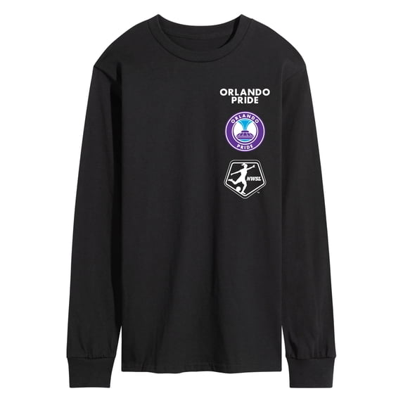 NWSL - Orlando Pride Stacked Logos - Adult Long Sleeve Tee