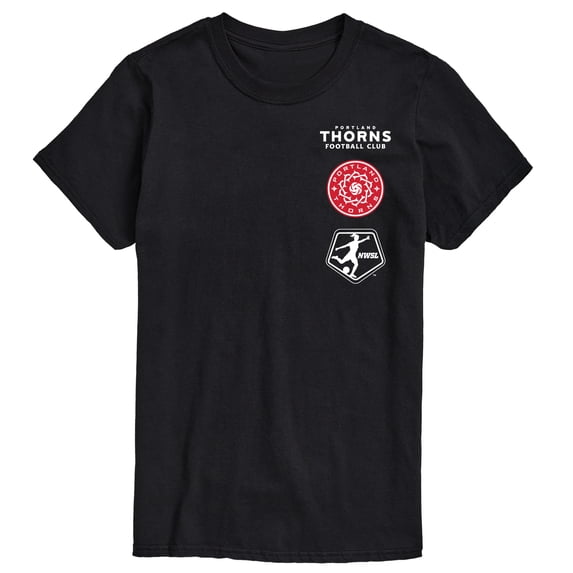 NWSL - Portland Thorns Stacked Logos - Adult Short Sleeve Tee