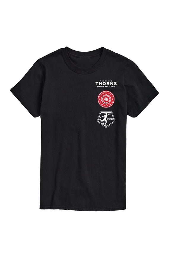 NWSL - Portland Thorns Stacked Logos - Adult Short Sleeve Tee
