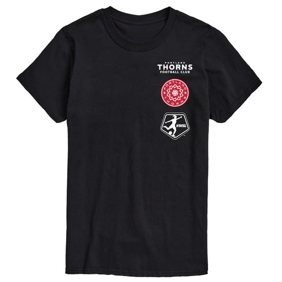 National Women's Soccer League - Portland Thorns Stacked Logos Short Sleeve Graphic T-Shirt