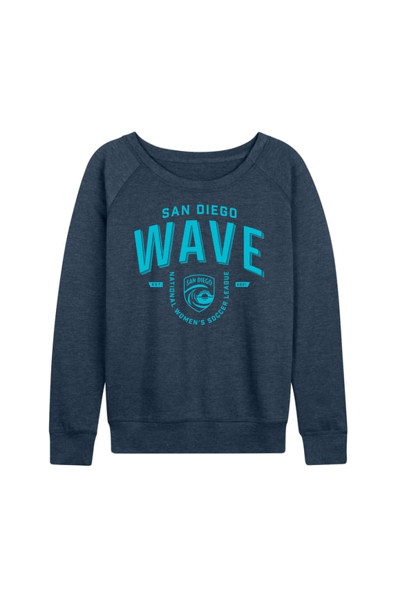 NWSL - San Diego Wave Industrial - Women's French Terry Long Sleeve T-shirt