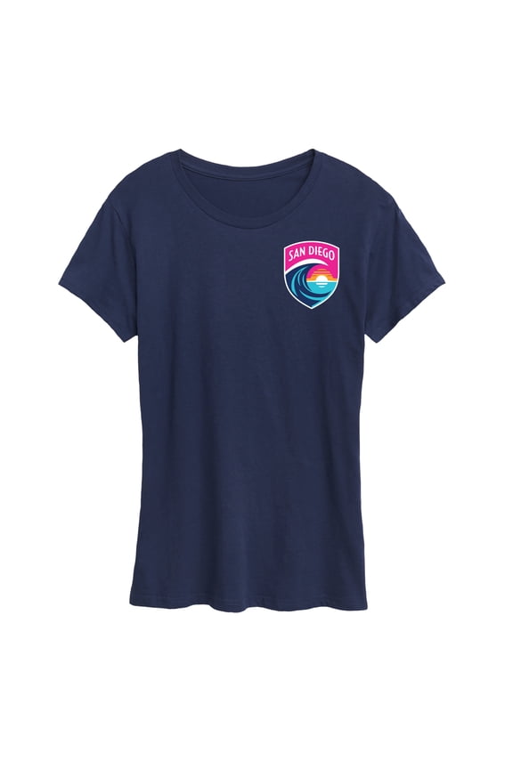 NWSL - San Diego Wave Logo - Ladies Short Sleeve Classic Fit Tee