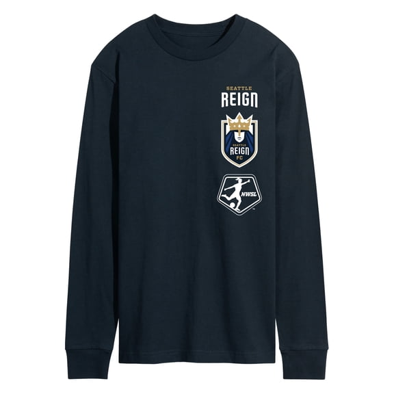 National Women's Soccer League - Seattle Reign Stacked Logos Long Sleeve Graphic T-Shirt