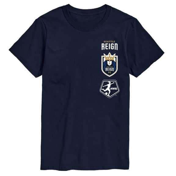 National Women's Soccer League - Seattle Reign Stacked Logos Short Sleeve Graphic T-Shirt