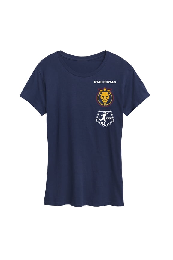- Utah Royals Stacked Logos Short Sleeve Graphic T-Shirt
