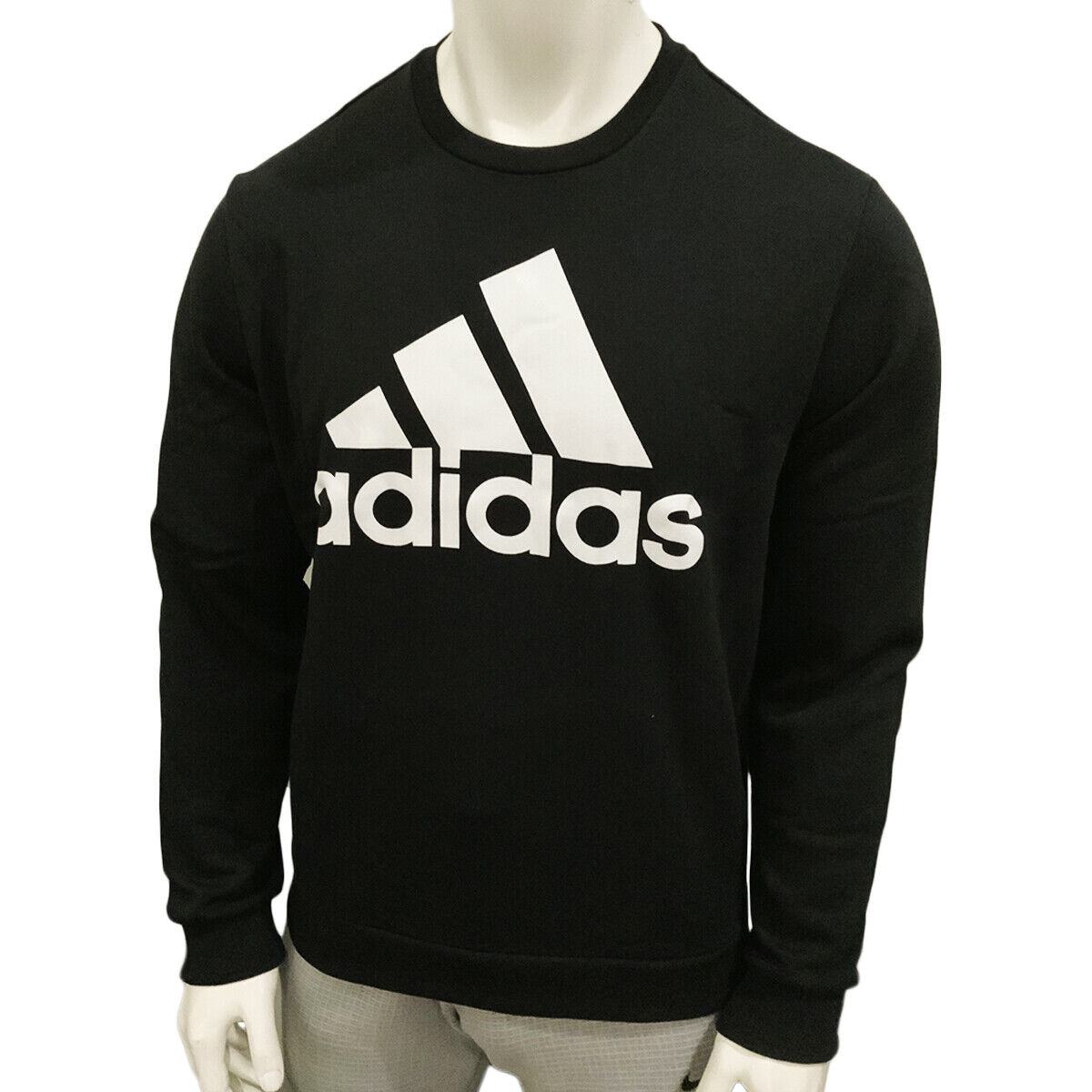 NWT Adidas Authentic Mountain Men s Black Long Sleeve Crew Neck Sweatshirt
