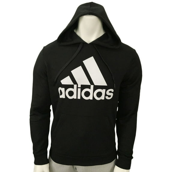 NWT Adidas Authentic Mountain Men's Black Long Sleeve Hoodie Sweatshirt