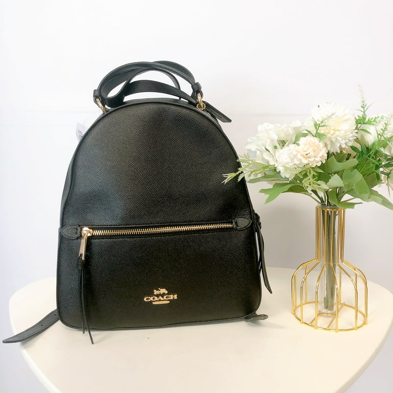 NWT COACH Jordyn Backpack In Blak Gold f76624