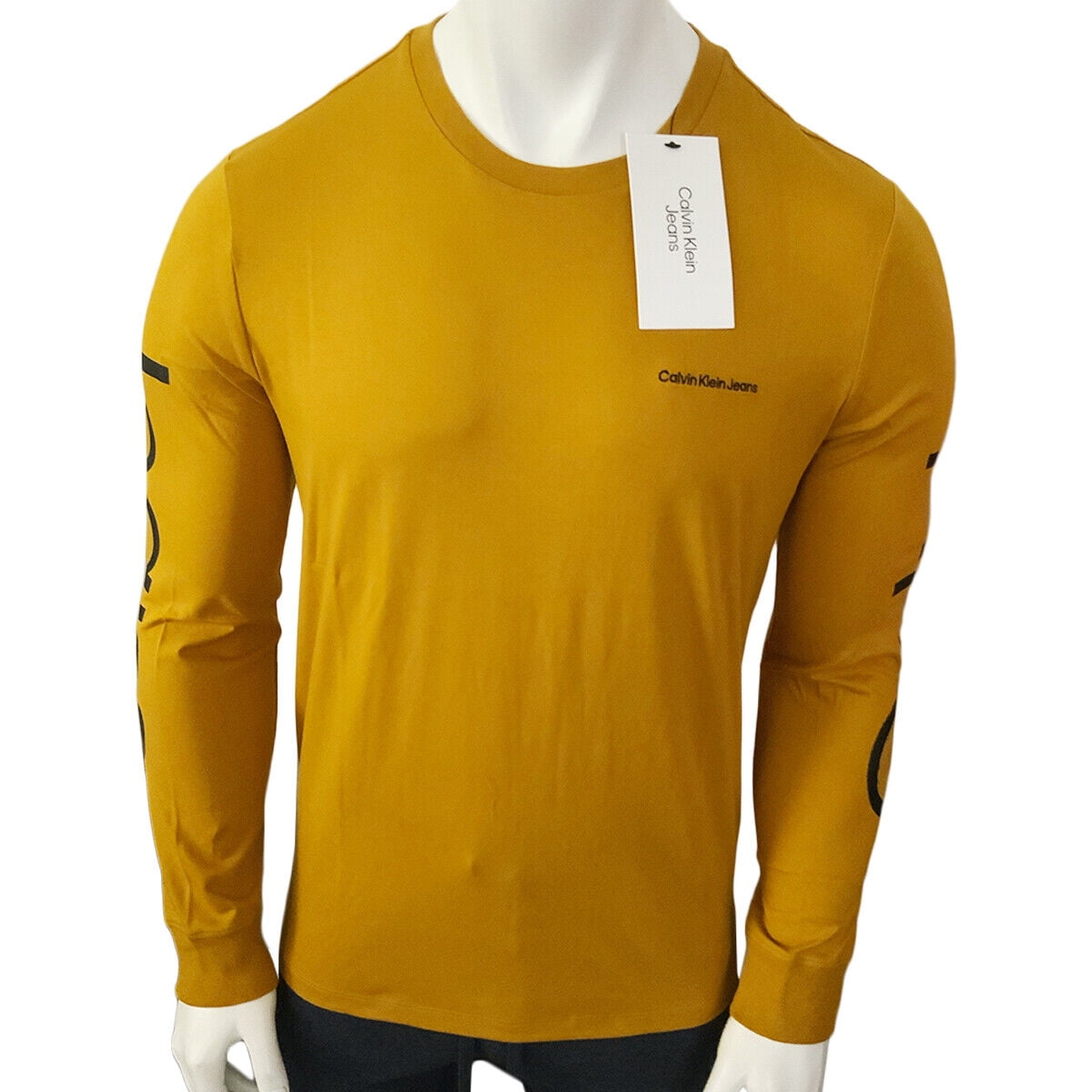 calvin klein jeans yellow shirt