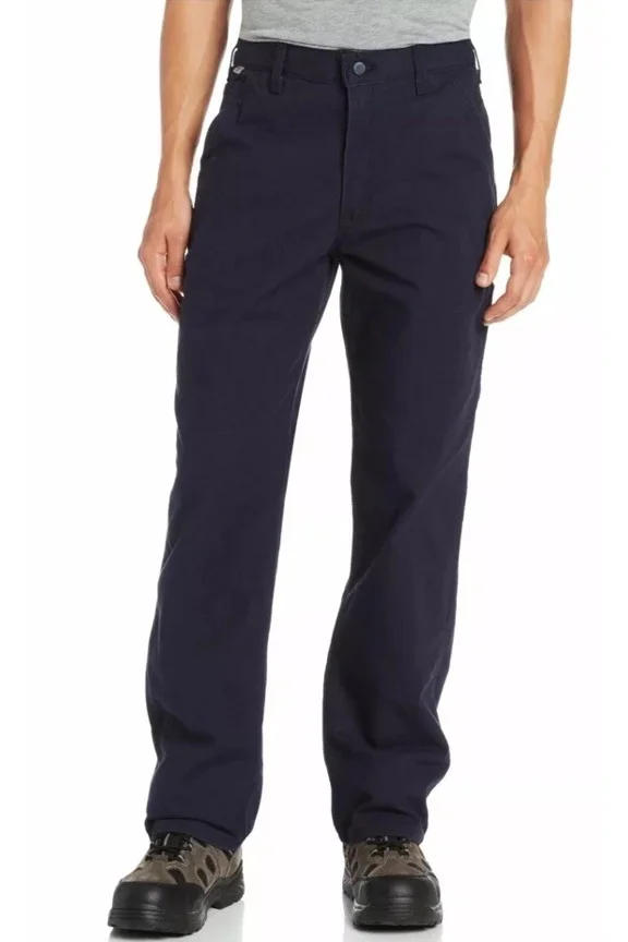 NWT Carhartt Men's Flame Resistant Washed Duck Work Dungaree Dark Navy 32W x 30L