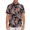 thumbnail image 1 of NWT Hurley Men's Short Sleeve Woven Patio Shirt (Black, Medium), 1 of 2