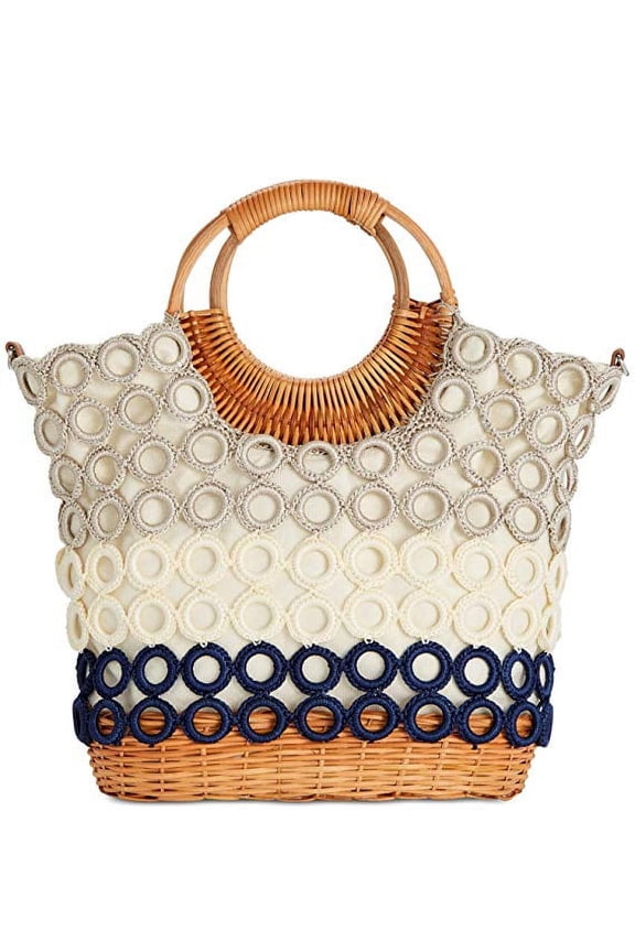 NWT INC International Concepts Crochet Multi Circles Crossbody Bag