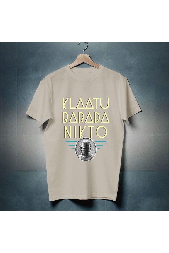 NWT Klaatu Barada Nikto The Day the Earth Stood Still Movie T-Shirt Size S-3XL