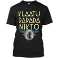 NWT Klaatu Barada Nikto The Day the Earth Stood Still Movie TShirt