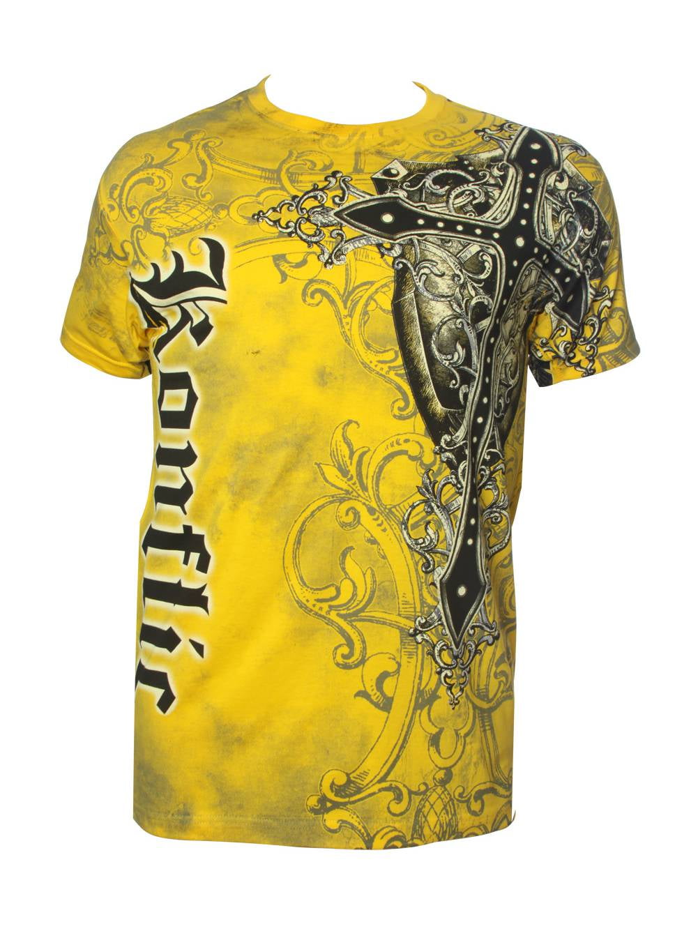 NWT Men's Giant Cross Graphic Designer MMA Muscle T-shirt