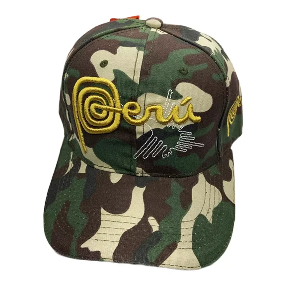 NWT Peru Embroidery Bird Nazca Lines Men's Adjustable Snapback Baseball Hat