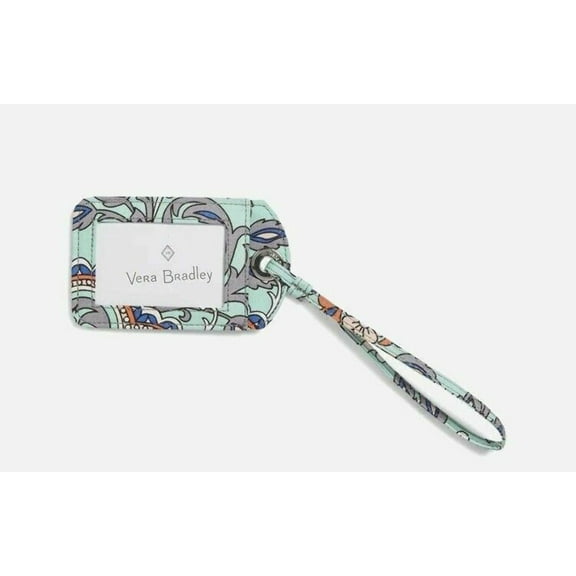 NWT Vera Bradley Luggage Tag in Fan Flowers Pattern