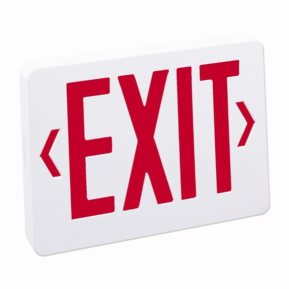 NX-504-LED/R-Nora Lighting-11.75 Inch 2W 1 LED Emergency Exit Sign with 2-Circuit Housing Red