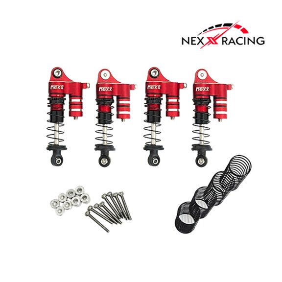 NX-616 Nexx Racing 37mm Reservoir Shocks (4pcs) for Redcat Ascent-32 1/32