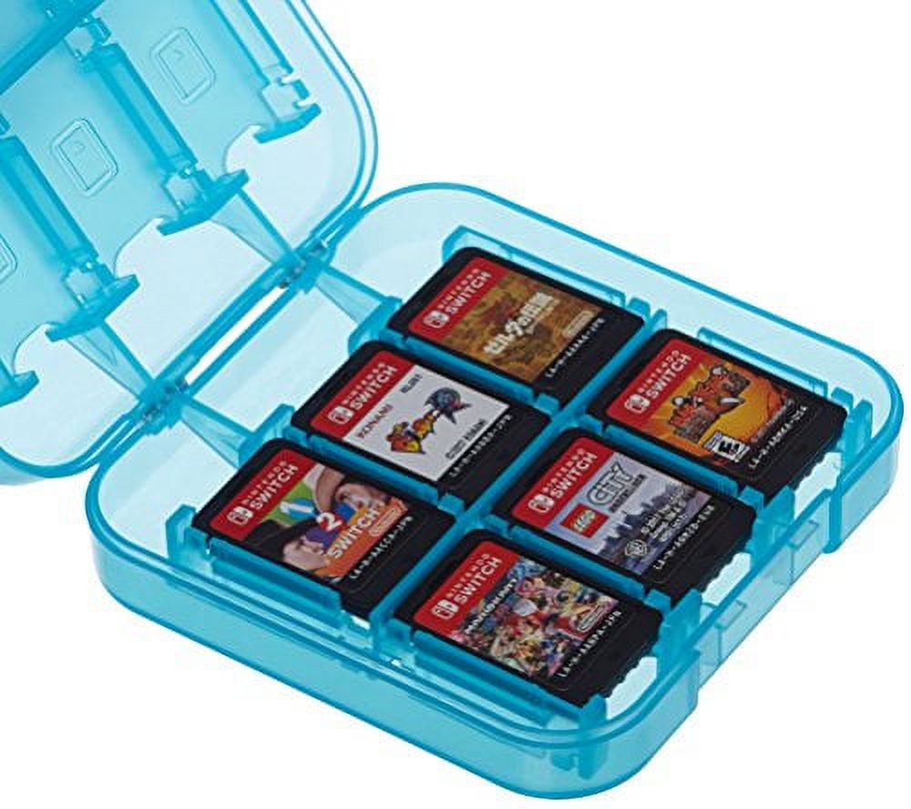 NXABasics Game Storage Case for 24 Nintendo Switch Games - 3.4 x 3.4 x 1  Inches, Blue